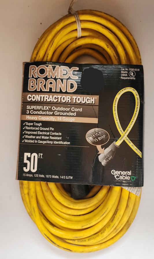 ROMEX OUTDOOR HEAVY DUTY CORD 14 GAUGE