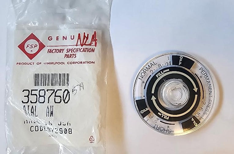 Whirlpool Washing Machine Timer DIAL 358760 >> NLA <<