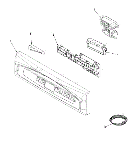 Maytag/Whirlpool Dishwasher Door Handle, BISQUE WP99002838/99002838 >> NLA <<