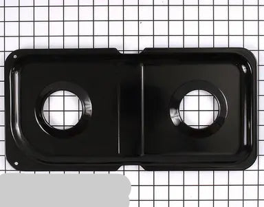 General Electric Oven / Cooktop Burner Drip Pan Assy LEFT SIDE Black WB34K10022 > NLA