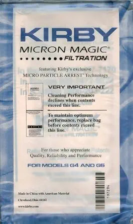 Kirby G4 and G5 Micron Magic Vacuum Bags 3 pk. by Kirby >> OEM <<
