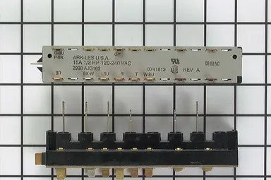 KitchenAid Dishwasher Push Button Switch 6 POS  9741813 >> NLA <<