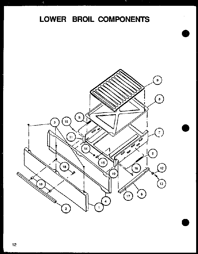 Amana/Caloric Oven Broiler Track, Upper LEFT SIDE 06478000/Y06478000 >> NLA <<