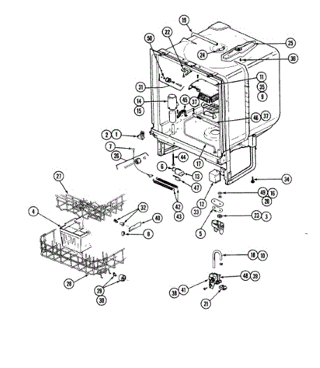 Maytag Dishwasher Spring, Door 3070-0006 >> NLA <<