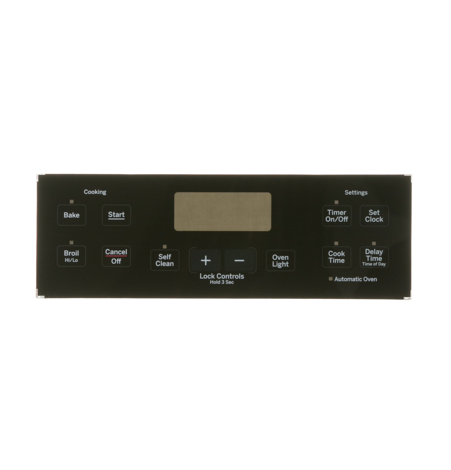 General Electric Oven/Range BLACK Overlay WB07X20320 >> NLA <<