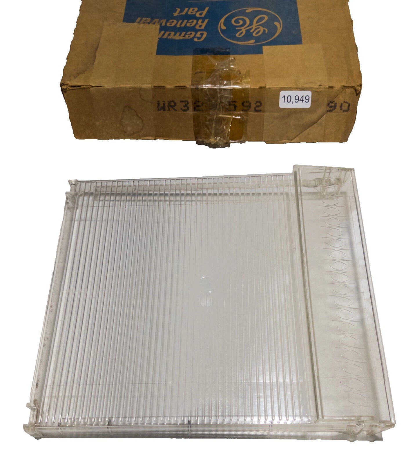 General Electric Refrigerator Crisper Drawer Cover Tray Shelf WR32X592 >> NLA <<