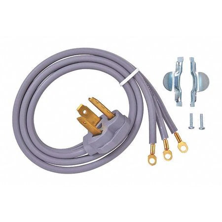GENERAL ELECTRIC Three Wire Dryer Cord, 4 ft., 30A