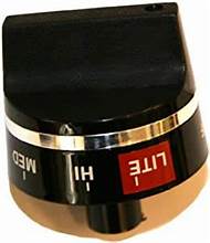 General Electric Oven Top Burner Knob Black WB3X714 >> NLA <<