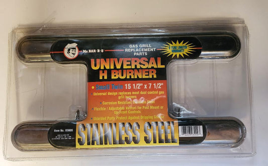 MR BBQ UNIVERSAL H BURNER BBQ 15 1/2 X 7 1/2