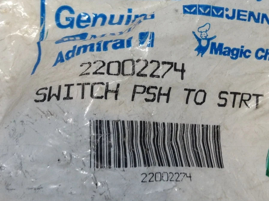 Maytag Washing Machine Switch, Push to Start WP22002560/22002560/22002274 > NLA<