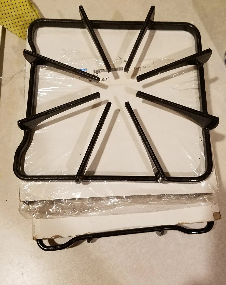 Whirlpool Range / Cooktop Top Burner Grate BLACK 74001653 / W11400301 >> NLA <<