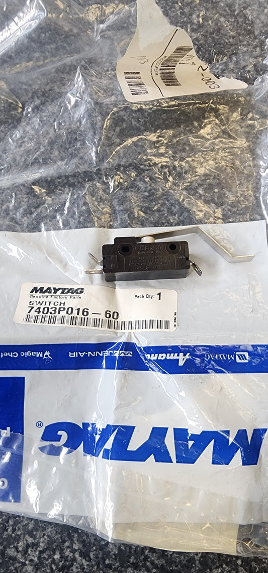 Whirlpool/Maytag Range/Wall Oven Door Switch 7403P016-60 / 1832382 >> NLA <<