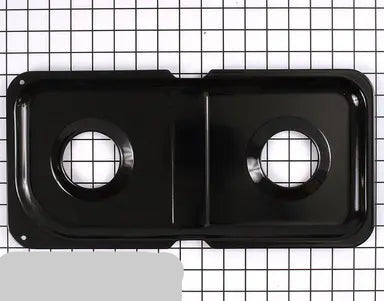General Electric Oven / Cooktop Burner Drip Pan Assy LEFT SIDE Black WB34K10022 > NLA