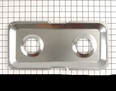 General Electric Oven/Range /Cooktop Dual Top burner pan, left, chrome WB49K14 > NLA <