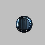 General Electric Oven / Range Top Burner Knob BLACK WB03K10049 >> NLA <<