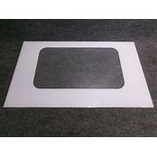 General Electric Oven Door Glass/ Outer Glass WHITE WB57T10160 >> NLA <<