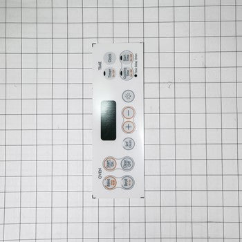 General Electric Range/Oven Range Control Panel Overlay WHITE WB27K10170 >> NLA <<