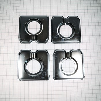 Maytag/Whirlpool Cooktop/ Range Square Gas Drip Pans (SET OF 4) 1430283 >> NLA <<